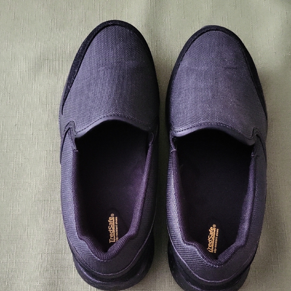 Womens Black Slip-On Shoes